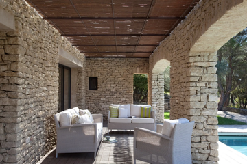 SAFI - Garden wicker easy chair with armrests by Vincent Sheppard - view 3